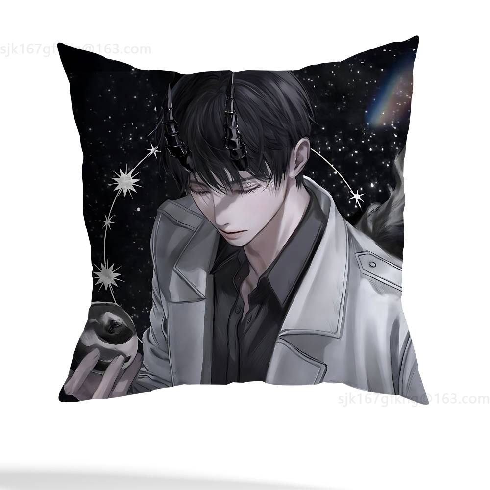 Anime Omniscient Reader Viewpoint Pillow Case Square Double-Sided Printing Short Plush Sofa Cushion Cover Bedroom Bedside Pillow