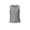 Blacknini "Double Palace Linen" Yarn-Dyed Jacquard Linen Stripes Suit Round Neck Vest/Pants
