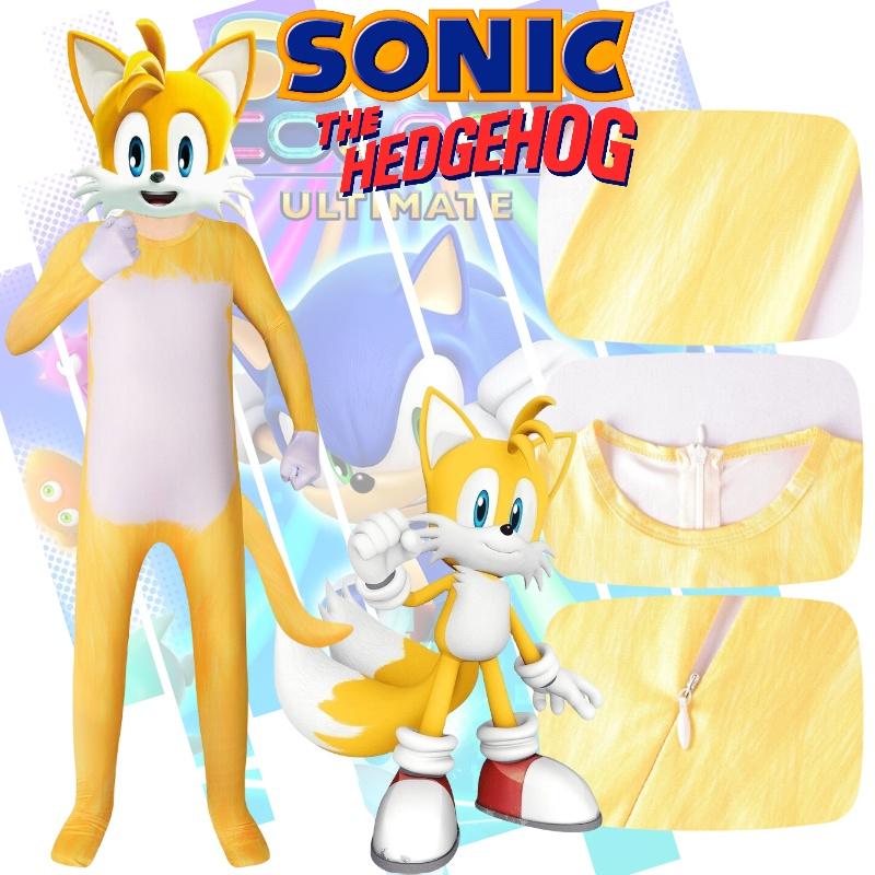 Tenue Cosplay Pour Enfants Thème Renard Sonic Style Européen Et Américain Tissu Doux Soie de Lait