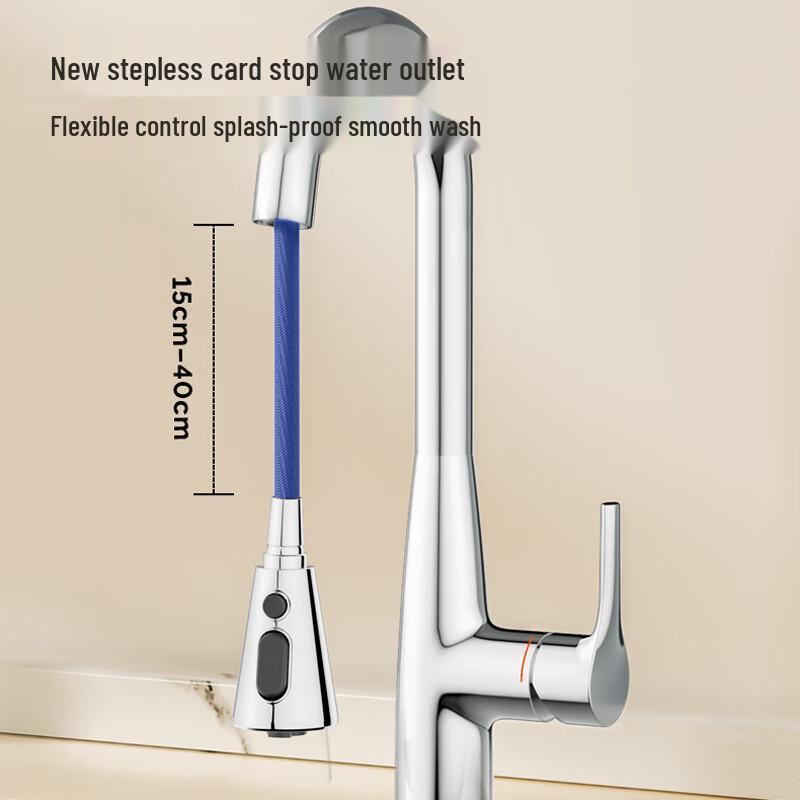 JOMOO Pull-Out Kitchen Faucet with Stop-Anywhere & 3 Spray Modes