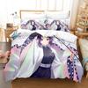 Kochou Shinobu Bedding Sets Anime Demon Slayer Comforter Bed Cover Duvet Cover Pillow Case Twin Single Queen King Teens Gifts