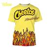 Top Y2k Cheetos Croccanti Stampa 3D T-shirt Moda Girocollo Hip Hop Cool