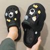 Fashion Thick Round Toe Slides Mules Women's Slippers and Ladies Sandals Shoes on Beach Outside Kawaii Cartoon Junior Cute H Sandal Sale