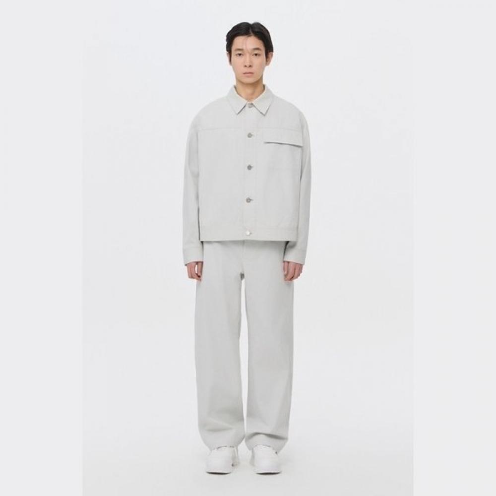 CuStomellow Men S Grey Dyed Cotton pantS C9pam26121gyl