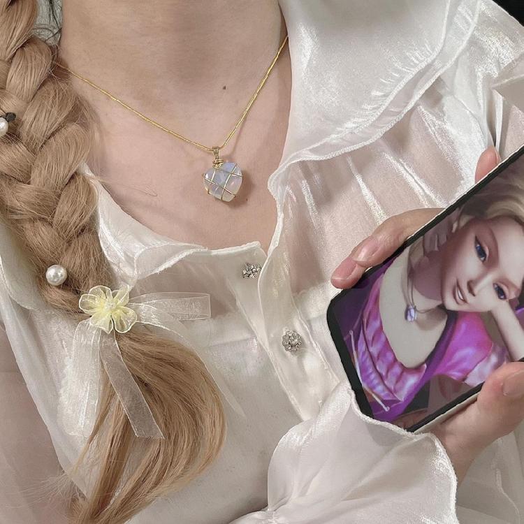 Lovely Necklace for Women Girls Jewelry with Wire Wrapped Heart Pendant Necklace