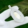 Gift For Women Jewelry Pendant 925 Sterling Silver Natural Scolecite Gemstone