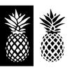 Family Car Styling Window Door Decal Pineapple Pattern Sticker Decor