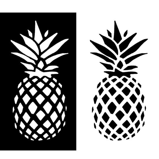 Family Car Styling Window Door Decal Pineapple Pattern Sticker Decor