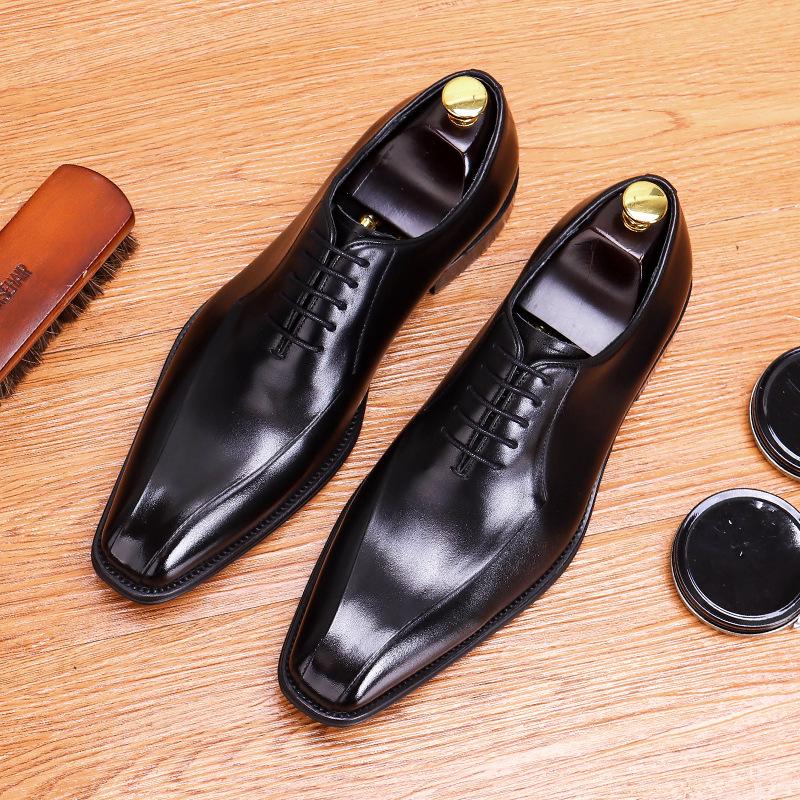

[Эксклюзив для VIP-персон] Мужские полированные туфли-оксфорды из натуральной кожи — деловой, официальный и повседневный стиль