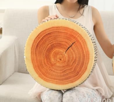 [dokidoki] Stump Log Cushion Plush Floor Cushion Sleeping Pillow Wood Pillow Camping Decor