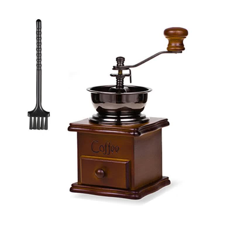 Jiaqi Retro Wooden Manual Coffee Grinder