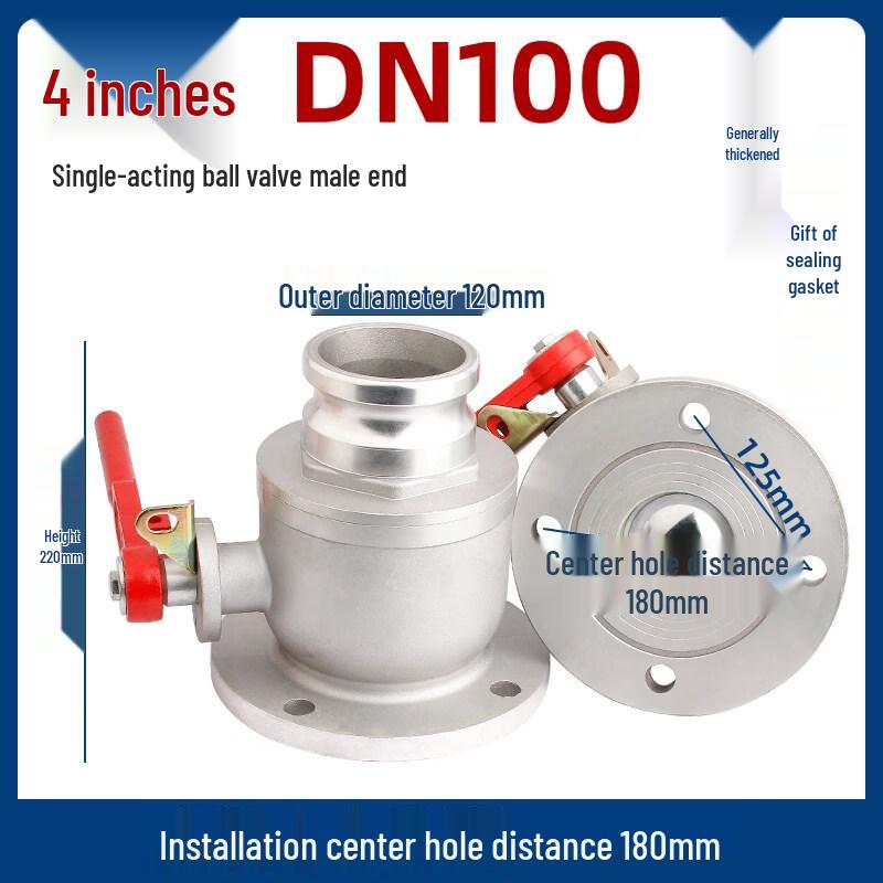 

RSRDDY Aluminum Alloy Two-Way Ball Valve for Tank & Sprinkler Trucks