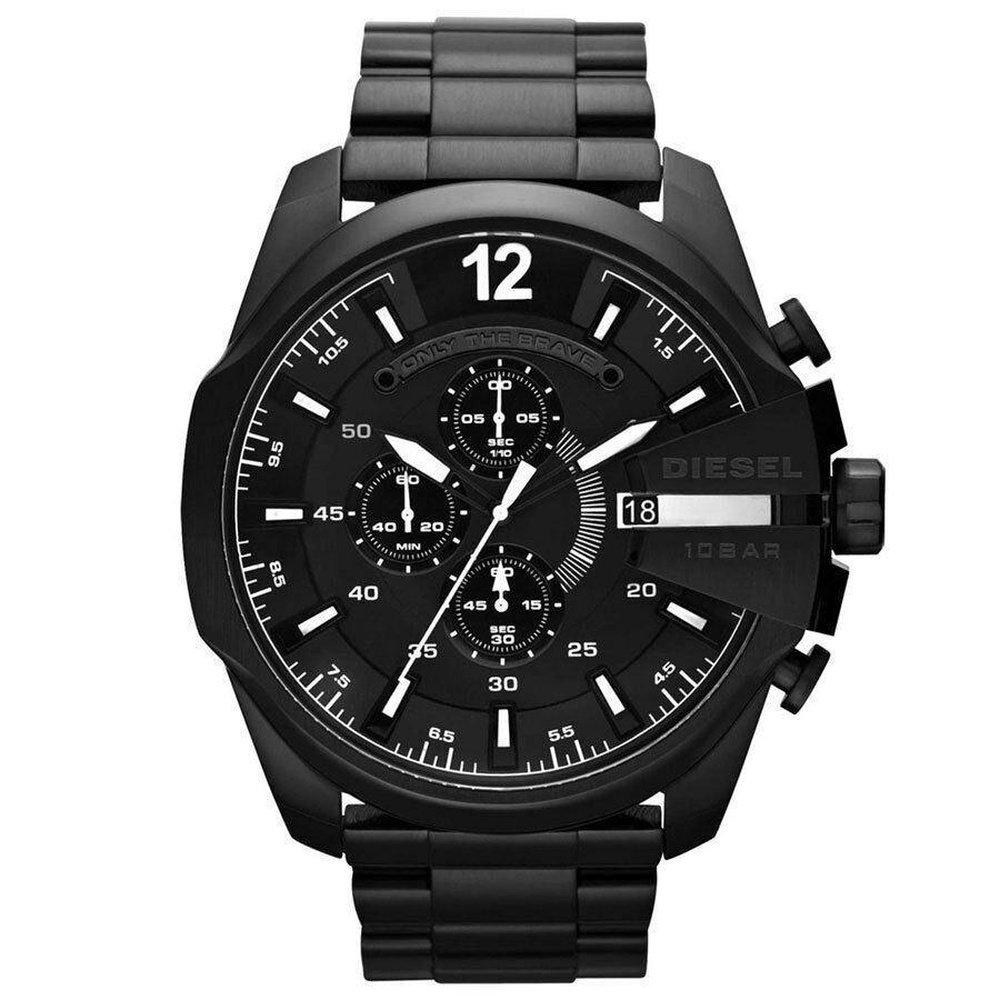 Diesel Men's Black Dz4283 Mega Chief Chronograph Dial Watch