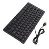 Vbestlife Russian Keyboard, French Keyboard, German Keyboard, 78-Key Wired USB Computer Keyboard Mute Ultra-Thin Mini Keyboard (French)