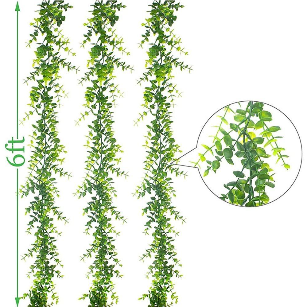 

Свадебная 6-футовая гирлянда из плюща и эвкалипта, подвесная ротанговая 1 Pc Green Vine