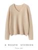 Women's 100% Pure Cashmere V-Neck Sweater - Autumn/Winter Knitwear Pullover