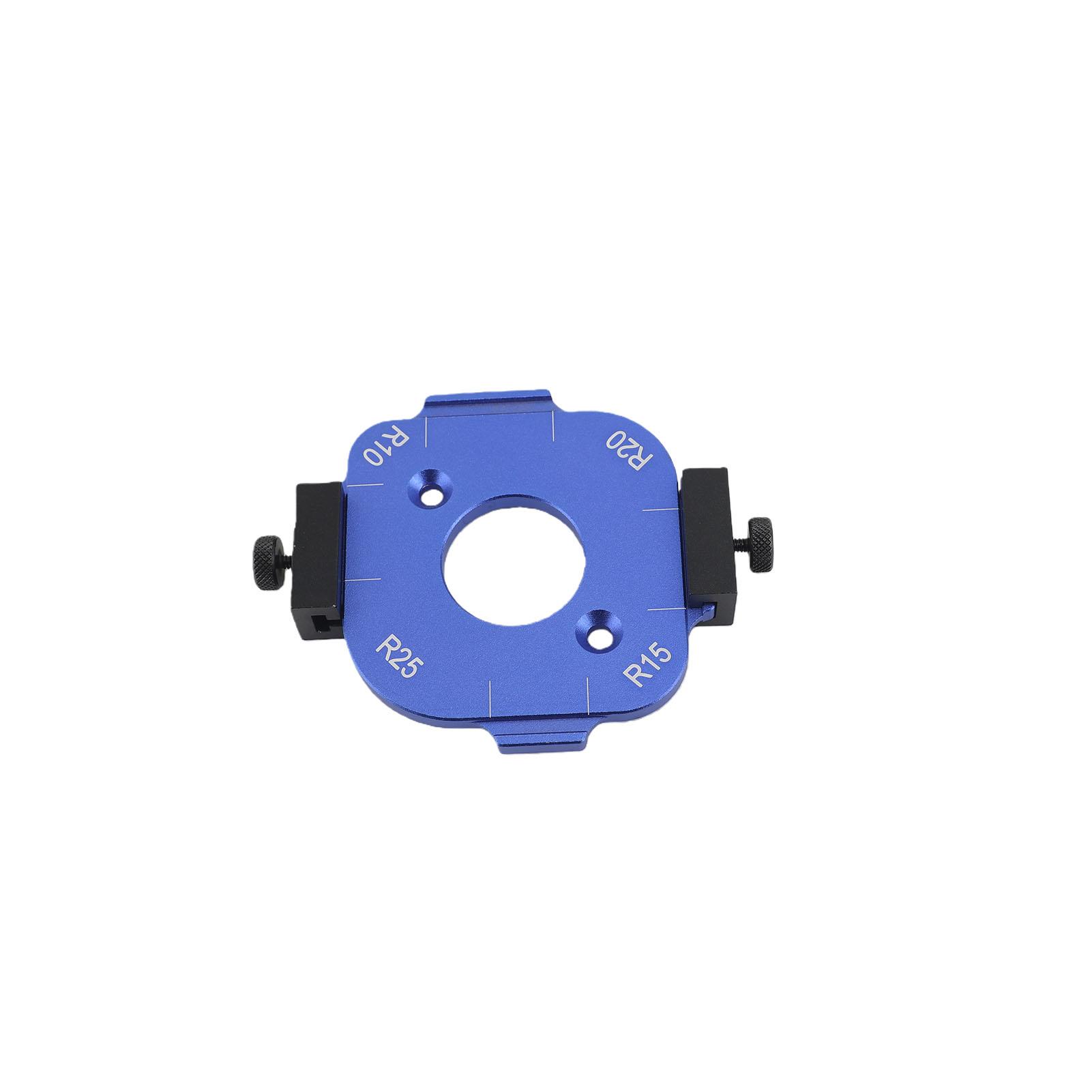

Router Corner Radius Template with Trim Bit Aluminum Alloy Radius Jig Router Templates for Woodworking R10 R15 R20 R25