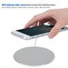 10W Ultra thin Round Wireless Intelligent Fast Charger Transmitter Charging Pad(Gray )