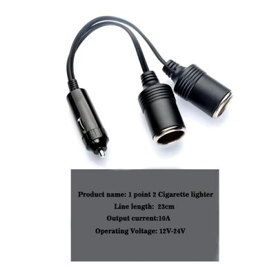 Cigarette Lighter 1 To 2 Car 12V/24V, Universal High-power Splitter