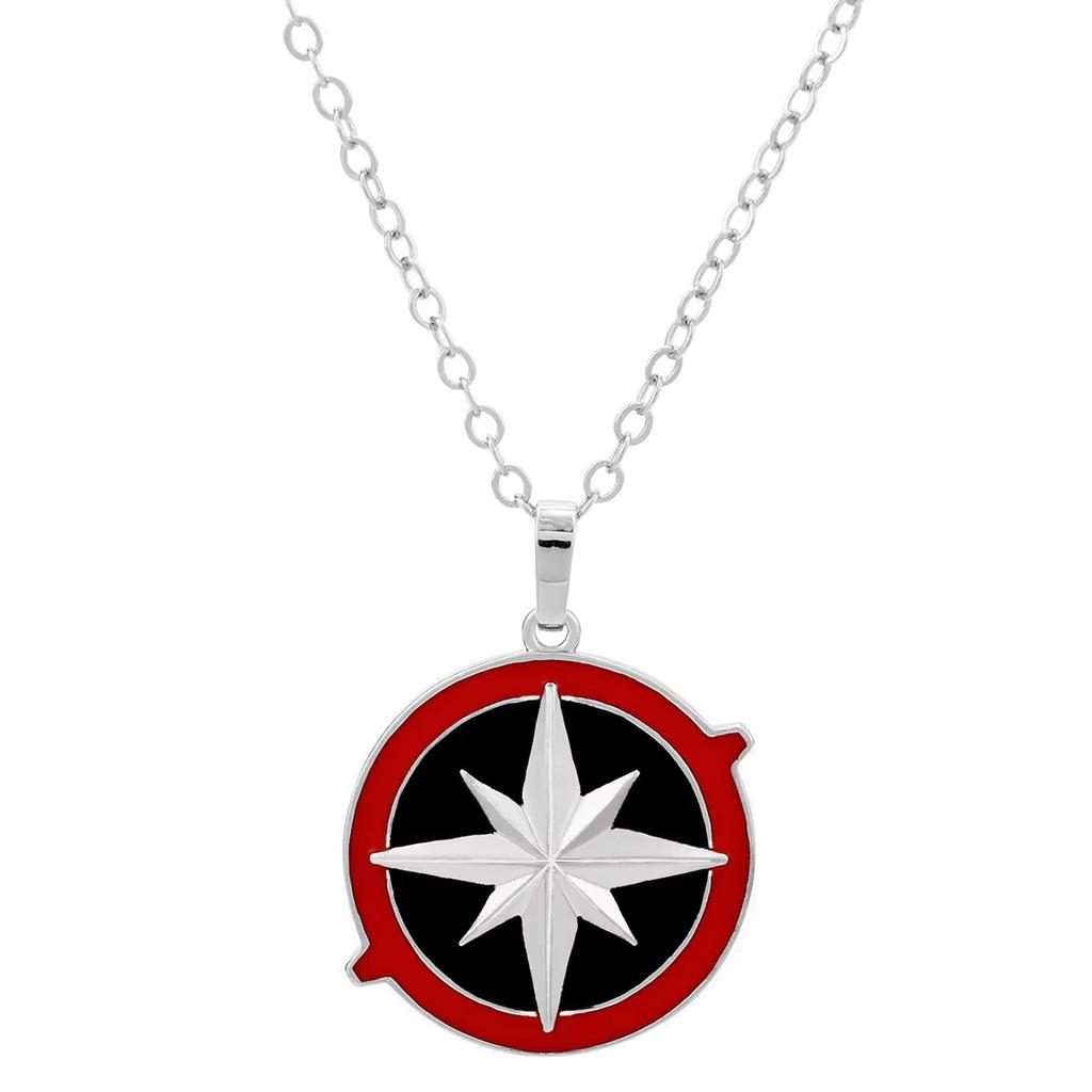 Acrylic Necklace Skz Fluorescent Rod Inspired Compass Pendant Necklace