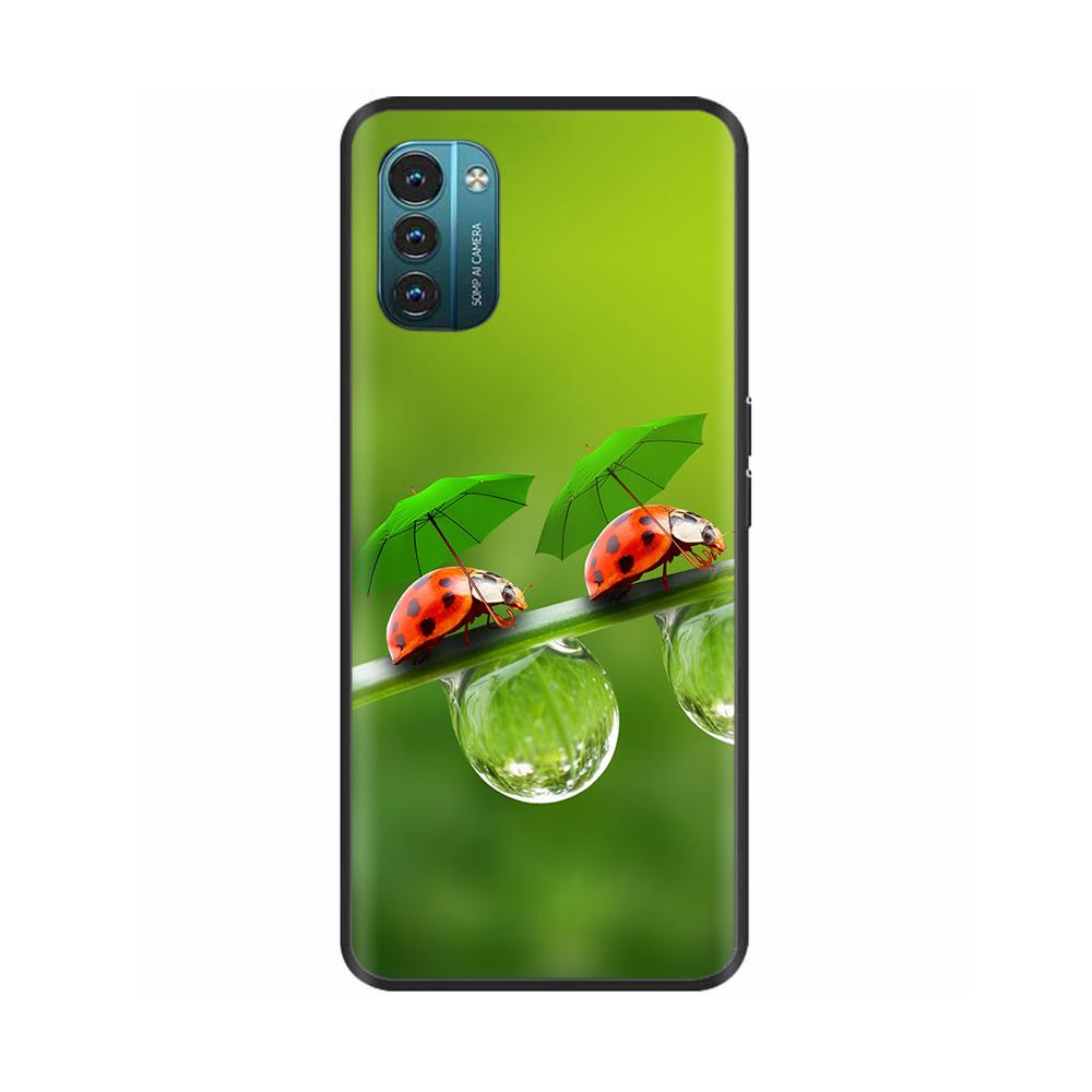 For Nokia G60 5G Case Painted Black TPU Silicone Soft Phone Cover for Nokia G60 Back Cases Bumper Shockproof Shell Cover Carcasa
