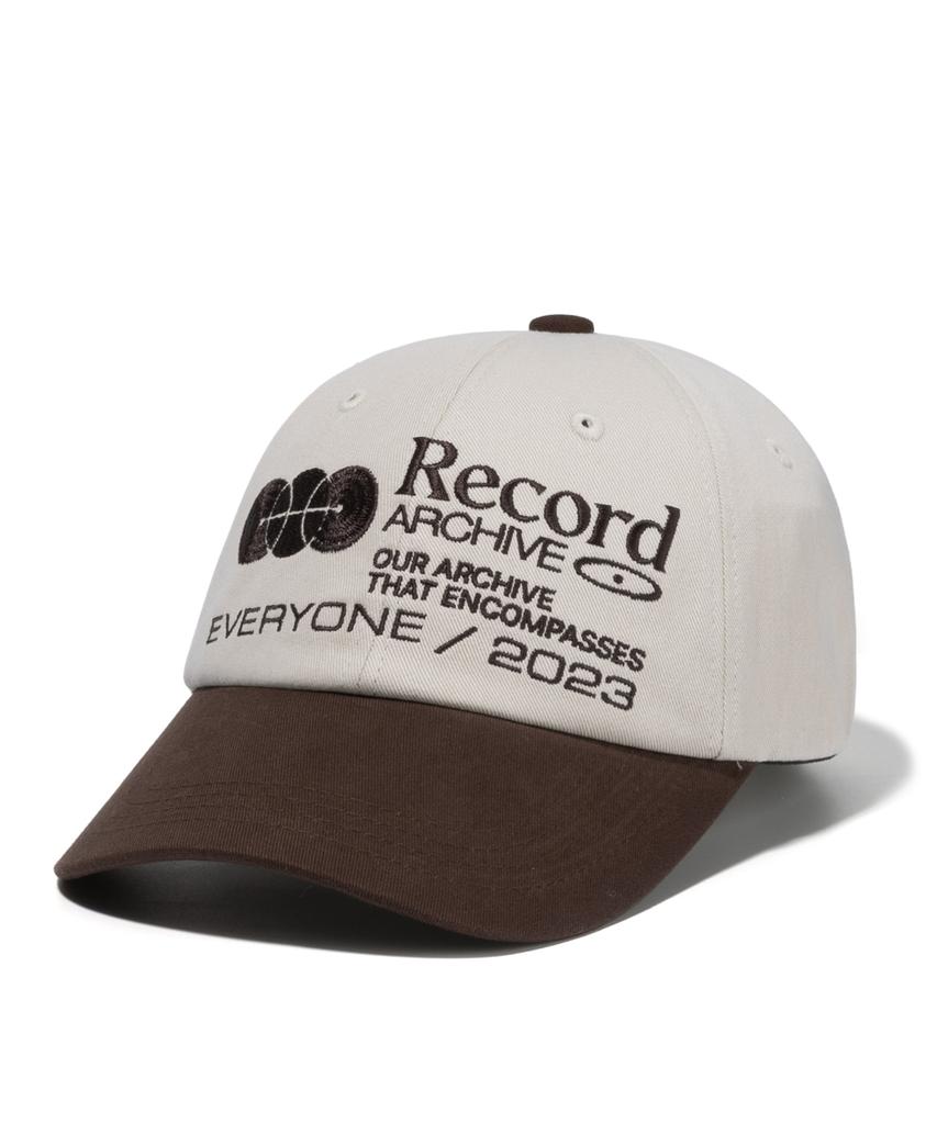 Suku Record Ball Cap - Cream/Brown