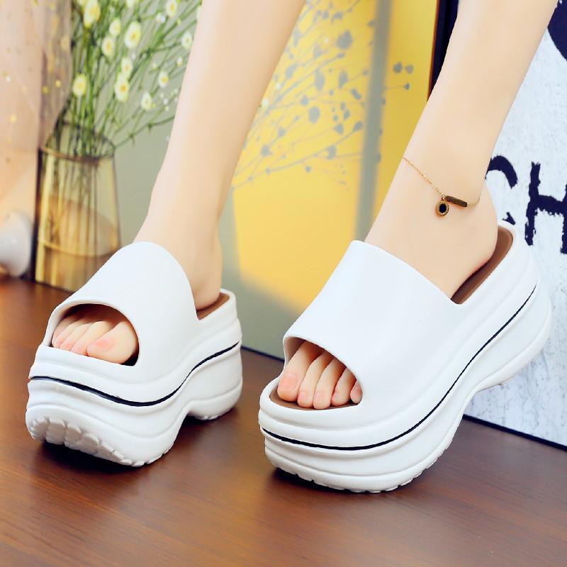 Mode Hausschuhe Plateau Hausschuhe Slides Massage Sommer Flache Schuhe Frau 2025 Hausschuhe Flaches Plateau Sommer Massage