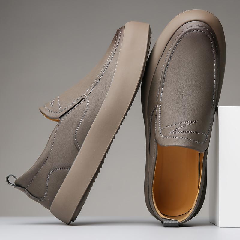 Fashion Lightweight Man Walking Flat Fashion New Mocasines Crocodile Pattern Mens Loafers Leather Classic Casual Shoes Men Slip-On Shoes