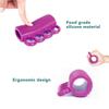 Squeeze Finger Strengthening Equipment Silicone 4 Finger Squeeze Strengthener for Stroke Rehabilitation Training Purple