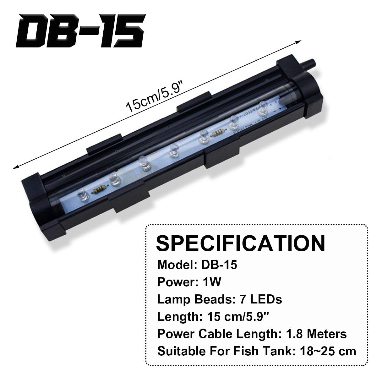 

Водонепроницаемый светодиодный светильник для аквариума, водонепроницаемые фонари для аквариума, многоцветная погружная лампа DB-15(15CM) EU