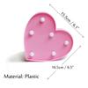 Love Heart LED Lamp Wedding Party Romantic Red Pink Night Light Ornament Birthday Valentine Home Decoration Valentines Day Gift