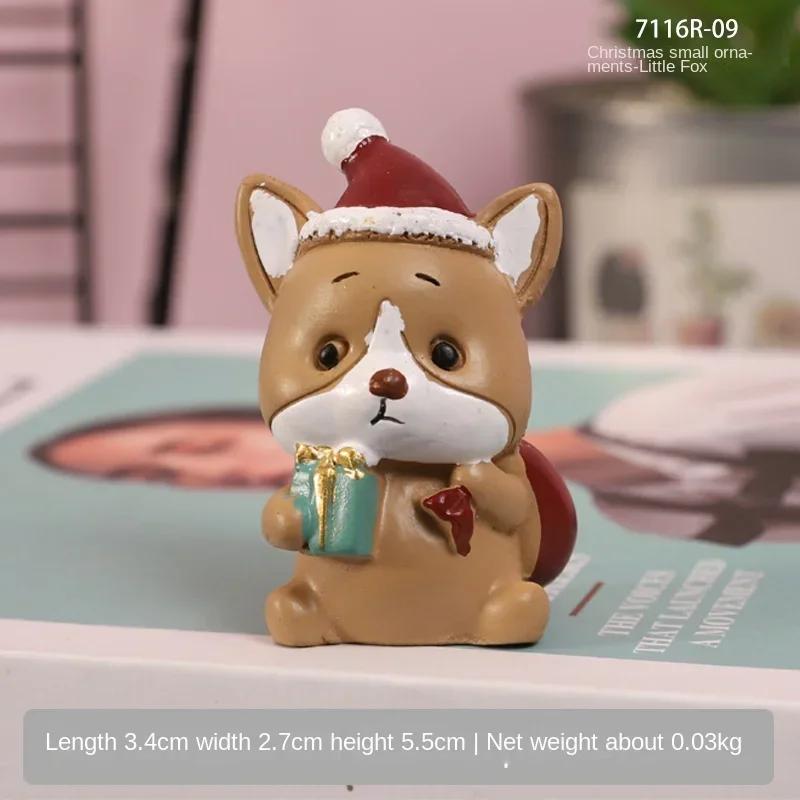 

Мини-елка Санта-Клаус Украшения для торта Поделки Фигурки Рождественские украшения Сказочные садовые аксессуары Подарки Домашний декор