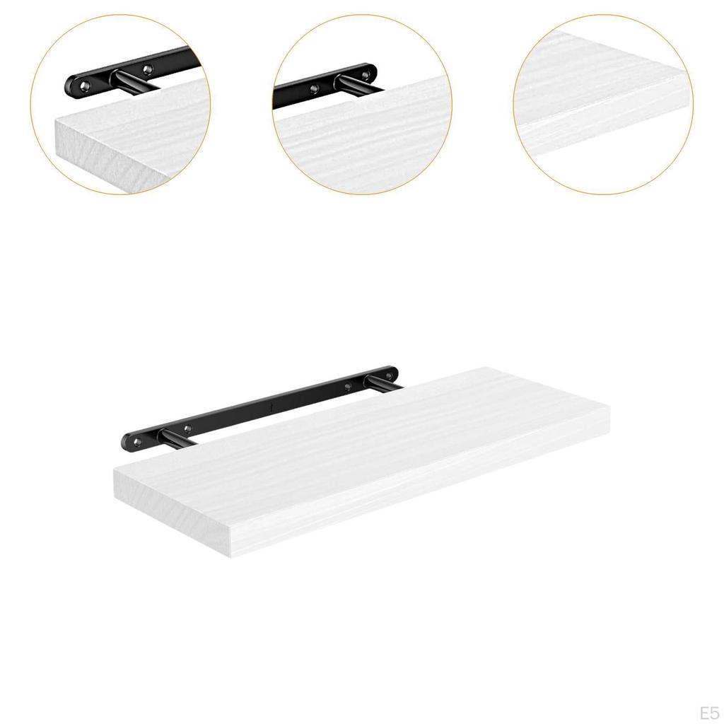 Shelf for Wall Mounted Wood Shelf,Decorative Rustic with Invisible Bracket Bedroom Nursery