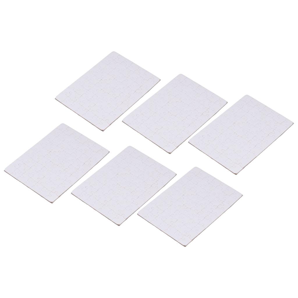 6 Set Blank Puzzles 63pcs 13x18cm White Assembly DIY Sublimation Blanks Puzzles for Life Photo