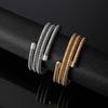 Braccialetti a Molla Metallica Impilati a Tre Strati per Uomo e Donna, Braccialetti Personalizzati alla Moda, Braccialetti Esagerati in Stile Freddo