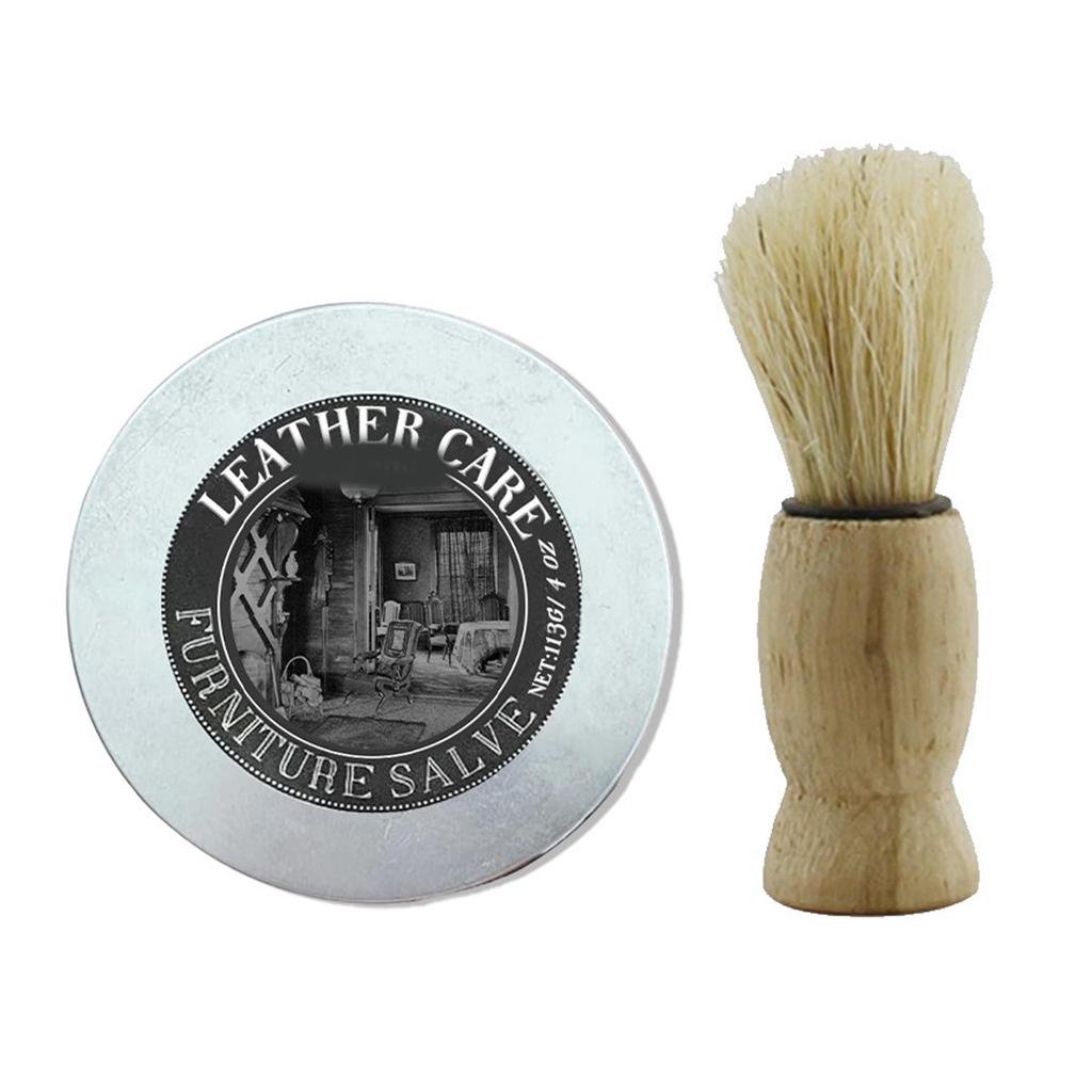 Furniture Salve for Leather Conditioner Brush Paint Leather Care for Bag Shoe Car Seat Polishing Nourishment Maintenance