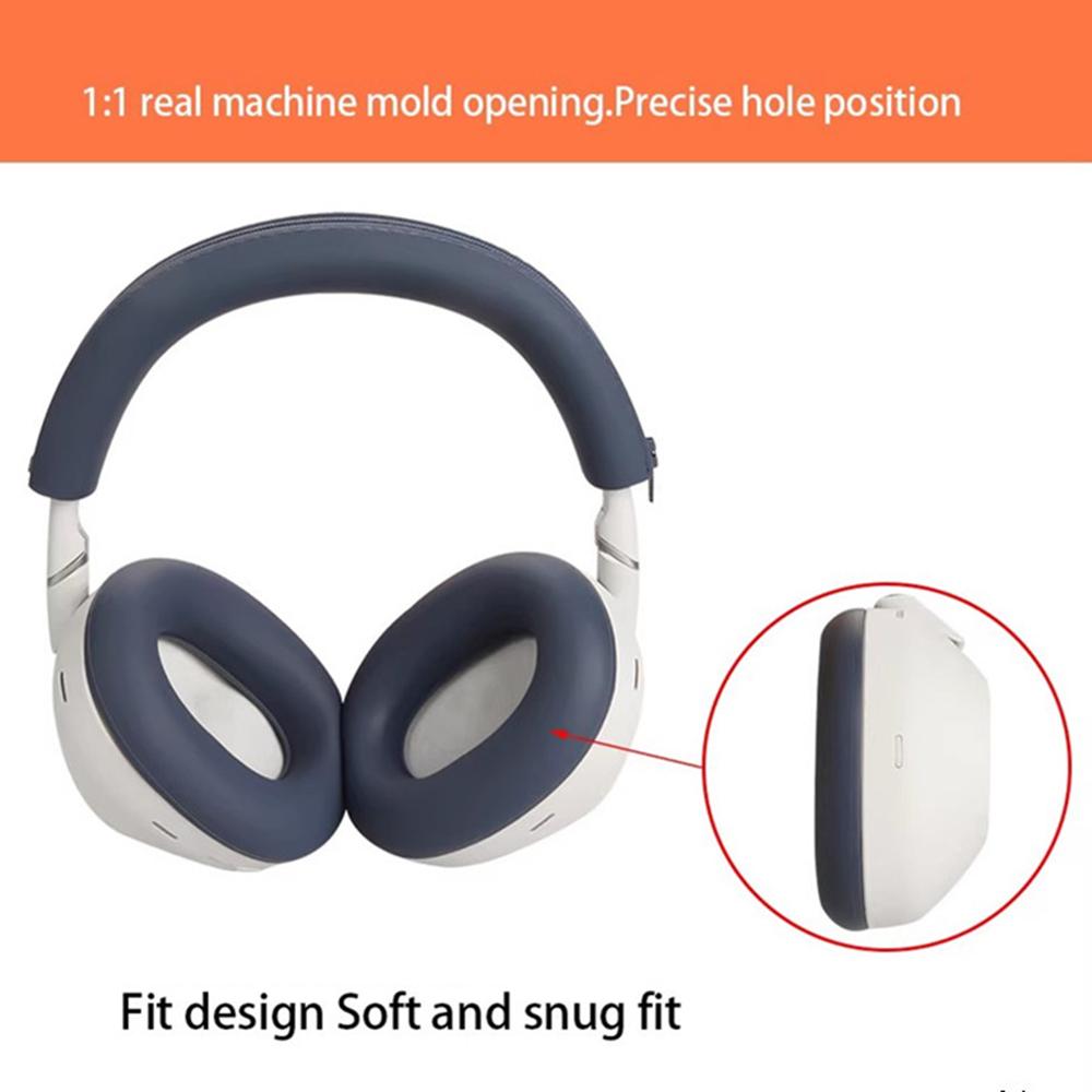 Pro Sony WH-1000XM6 Silikonový obalový set s krytem náhlavního oblouku, ochranné náušníky na sluchátka, krytky
