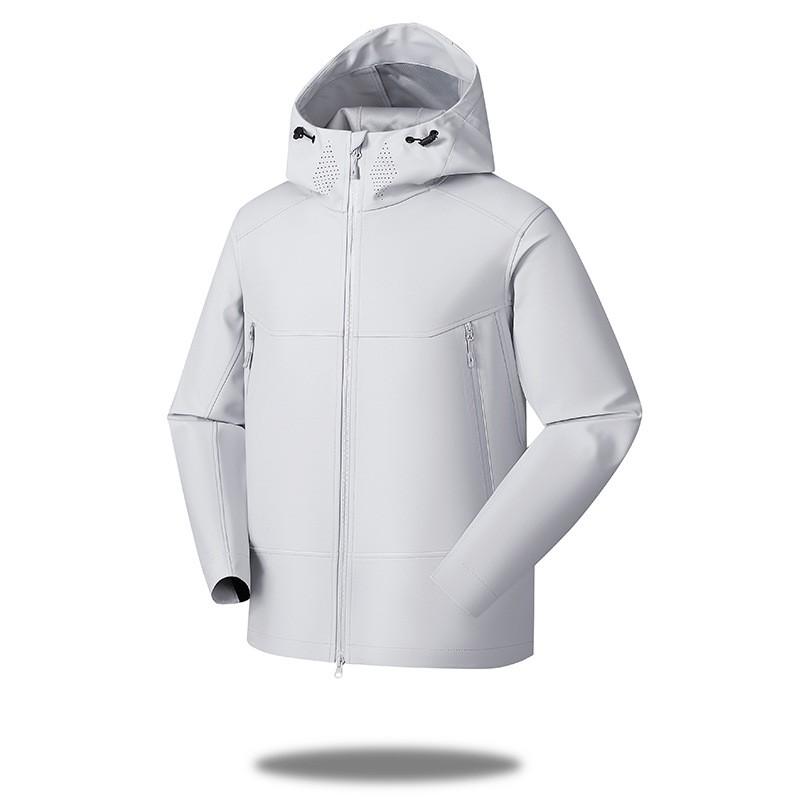 Unisex Hooded Softshell Jacket Windproof Waterproof Outdoor Lightweight Fall Winter Coat