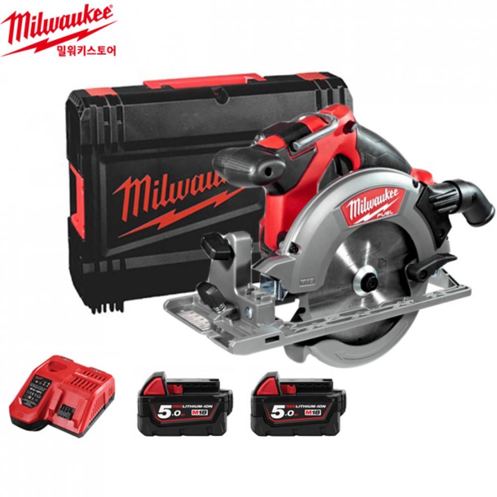 

Циркулярная пила Milwaukee 18V FUEL 6,5 дюйма, полный комплект M18 CCS55 502X