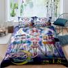 Anime/cartoon Style Tsukino Usagi Three-piece Luxury Bedding Set, Including Large and King Sizes, Perfect As A Holiday Gift.01