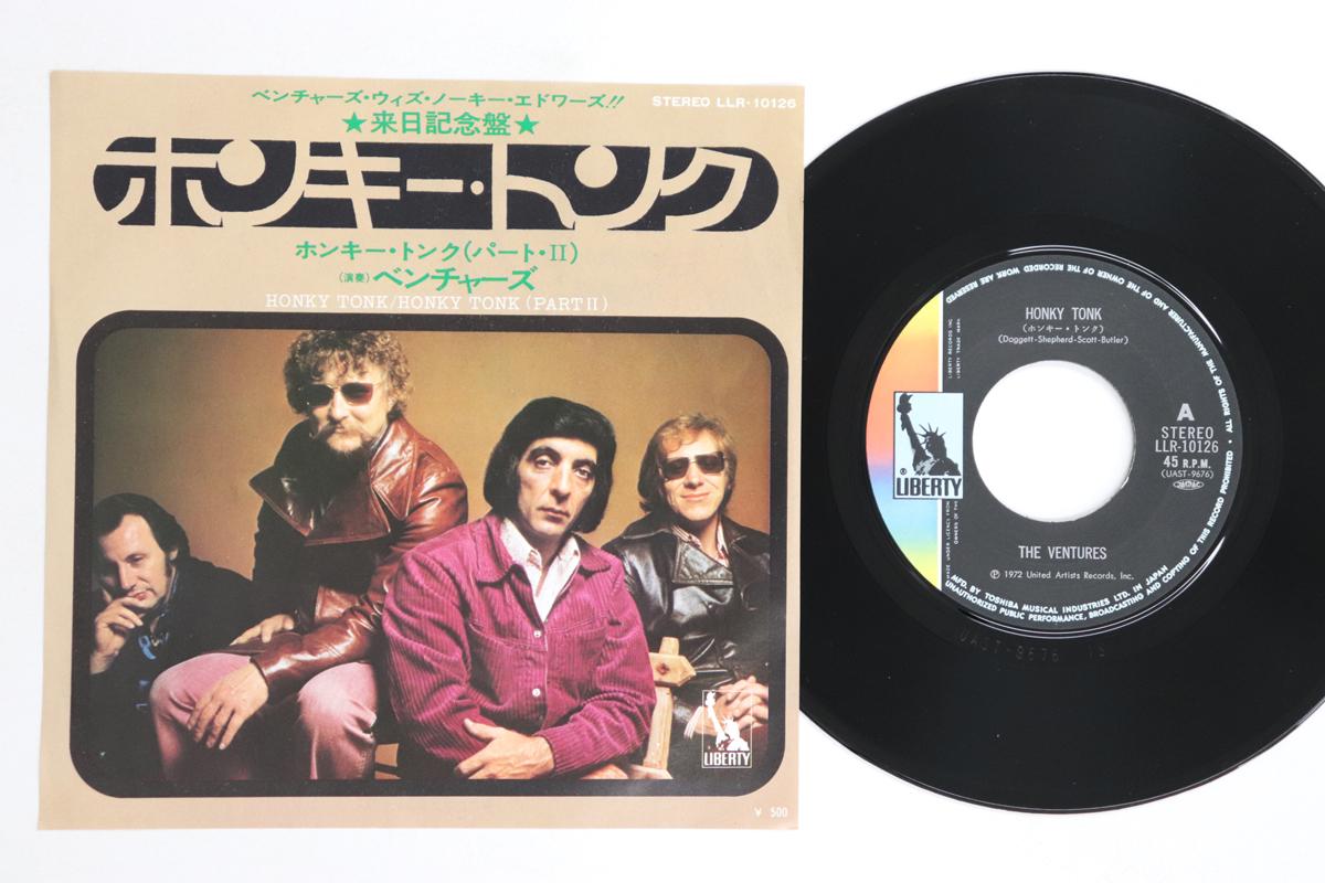 

7inch Record VENTURES - Honky Tonk LLR10126 LIBERTY 1972 Japan Rock Used