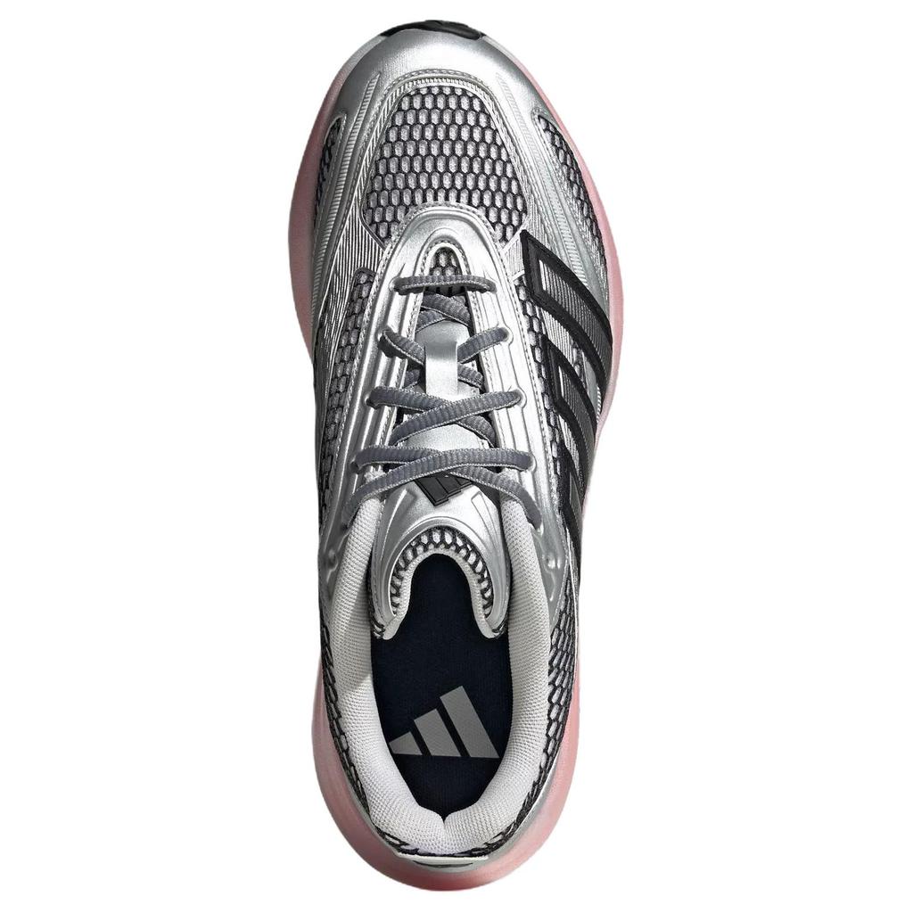 Adidas Lightblaze Glow Fashion Comfortable Mesh Slip-Resistant Durable Low-Top Casual Running Shoes Men Sneaker Silver Pink JR1797