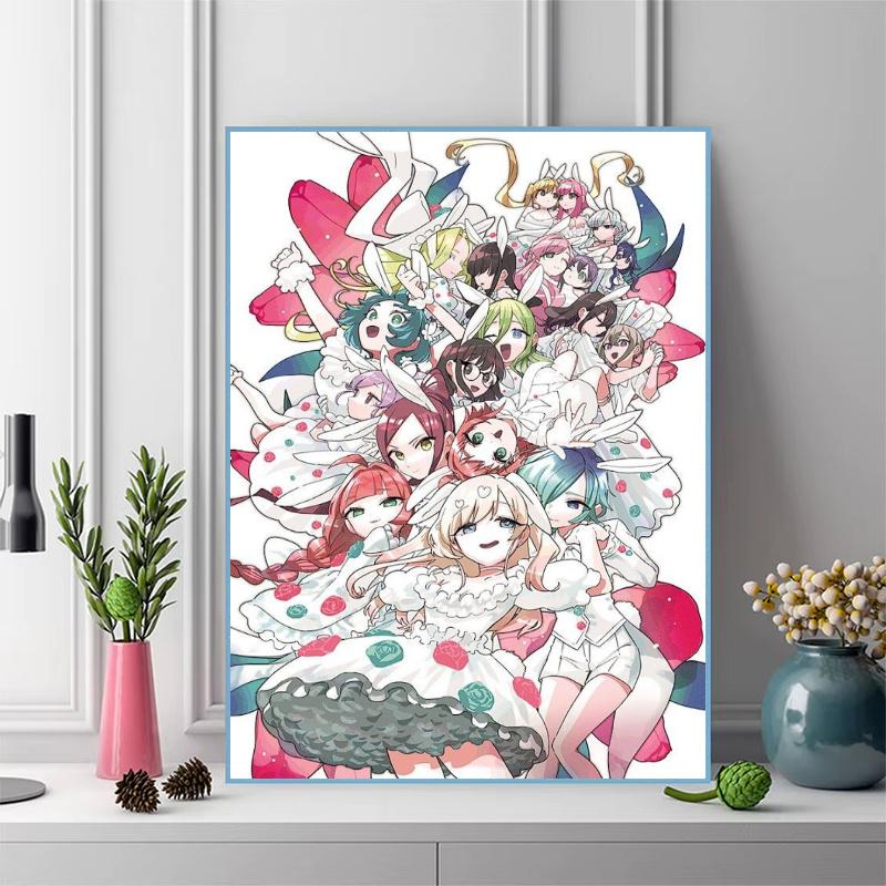 Hyakkano 100% Round Full Drill 5D DIY Diamond Painting Embroidery Cross Stitch Rhinestone Décor
