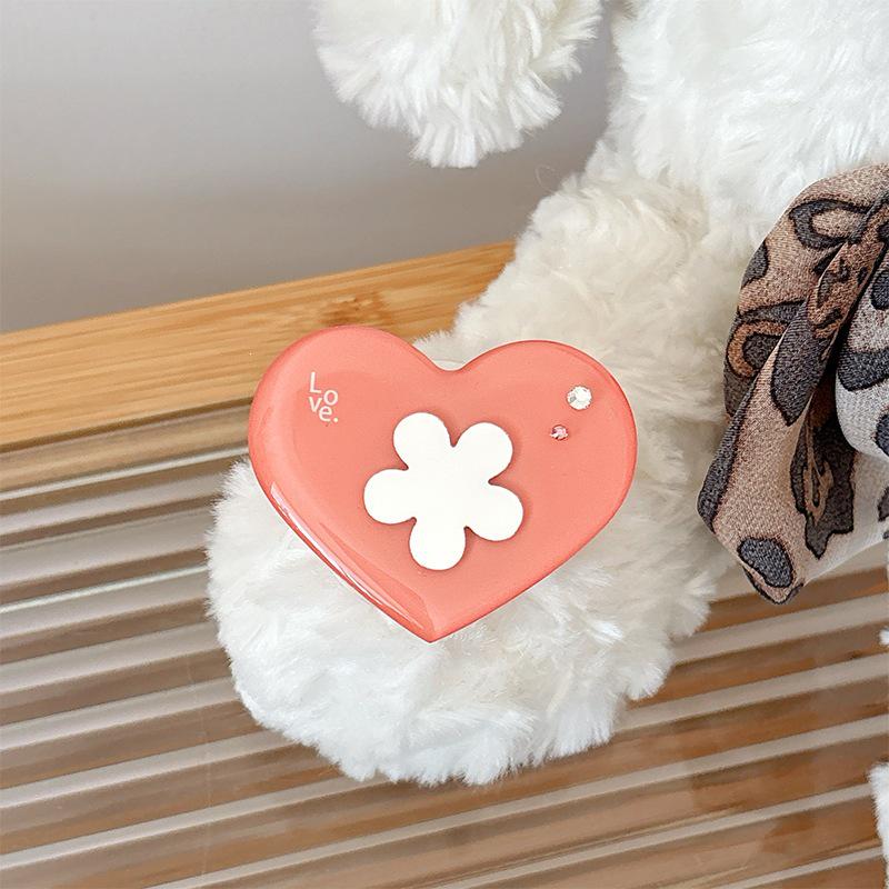 Koreanischer Stil Girly Magnetischer Handyhalter mit Blumenspiegel und Magsafe-Ring Geschenk