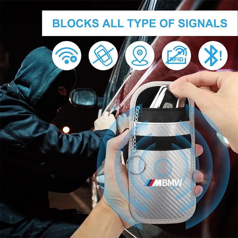 2025 Hot Car Key Bag Keychain Case Key Storage Protector Bag Key Cover For BMW F30 E36 F20 E87 E70 E91 E30 E53 F31 F40 E92 E93