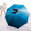 Mermaid, Ocean Themed Automatic Opening and Closing Umbrella, Brightly Colored 8-rib Portable Umbrella, Suitable for Men and Women, A Perfect Gift for