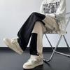 JYL Couples Jeans Multi-pocket Deconstructed Straight Summer American Street Washed Denim