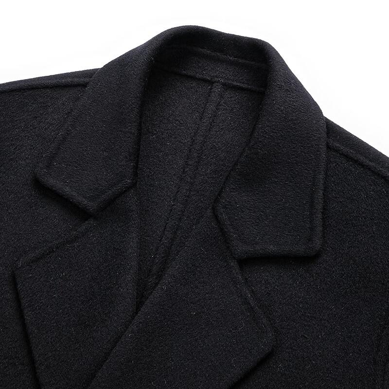 FAPAI Men's 70% Merino Wool Long Overcoat