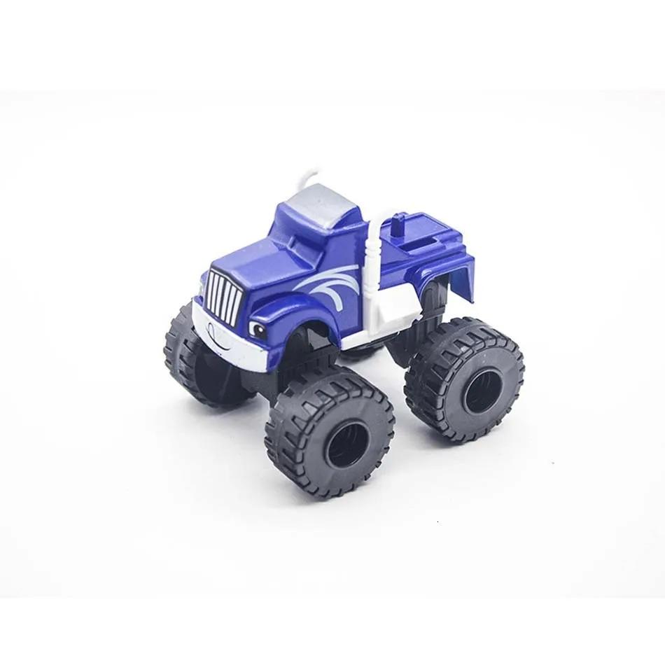 6Pcs Blaze Monster Racing Car Diecast Toy Set Russia Miracle Crusher Truck Vehicle Transformation Toys For Kids Best Gifts