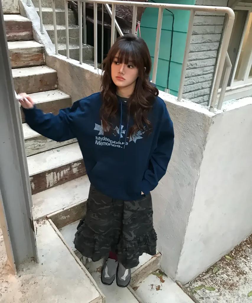 Symbol Logo Graphic Hoodie (Navy)